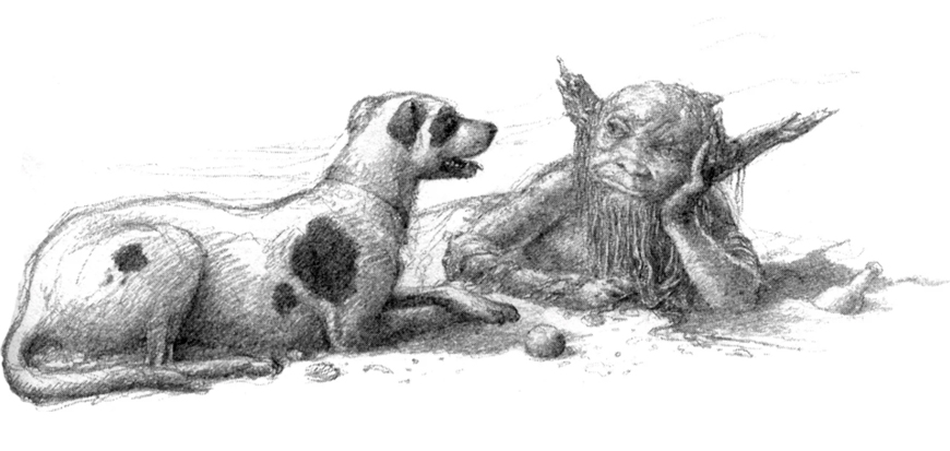 Rover, el perro de Roverandom, un cuento de Tolkien.